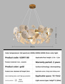 Axyaa Luxury Lotus Leaf Chandelier: Elegant Lighting for Home, Hotel, and Dining Area