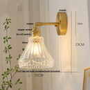 Axyaa Walnut Wood LED Wall Sconce Pull Chain Switch Stair Light Fixtures
