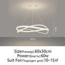 Axyaa Post-modern Pendant Lights for Minimalist Light Luxury Living Room