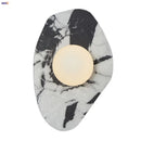 Axyaa Wabi Sabi LED Wall Light Fixture Bulgari Stone Glass Bedside Lamp