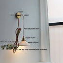 Axyaa Clear Glass LED Wall Lamp Modern Crystal Light for Living Room
