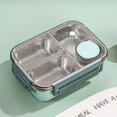 Axyaa Stainless Steel Bento Box: Divided Leakproof Lunch Container for Food Storage