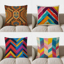 Axyaa Geometric Pattern Throw Pillow Cover for Sofa, Bedroom, Car - Exotic Design
