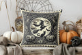 Axyaa Halloween Witch and Cat Throw Pillow Cover for Sofa, Bedroom, Car
