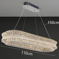 Axyaa Crystal Chandelier Pendant Light for Living & Dining Room in Luxury Style