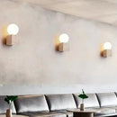 Axyaa Yellow Travertine Stone Wall Sconces for Home Bedroom and Living Room