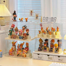 Axyaa Action Figure Acrylic Display Case: Clear, Dustproof, Stackable Organizer Box