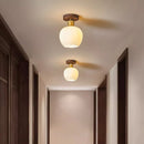 Axyaa LED Ceiling Lights: Modern Nordic Style Aluminum Glass Lamp for Indoor Living Room