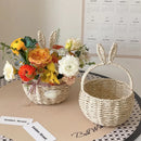 Wicker Basket Organizer by Axyaa: Stylish Storage for Home Decor, Picnics & Plants