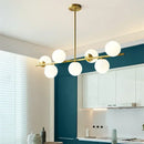 Axyaa 7-Light Magic Bean Glass Chandelier for Home Decor