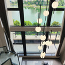 Luxurious LED Chandeliers: Axyaa's Creative Living Room & Staircase Lighting