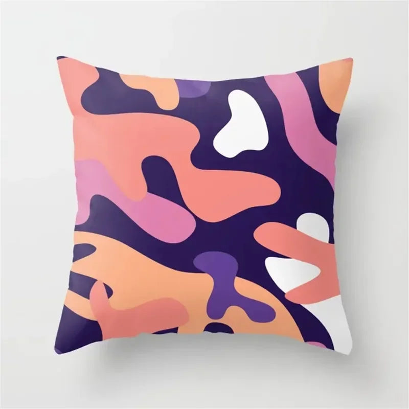 Axyaa Geometric Print Cushion Pillowcase 45x45cm for Home Decor