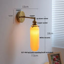 Axyaa Ceramic LED Wall Sconce with Pull Chain Switch, Globe White Design