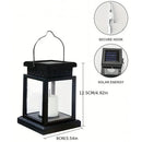 Axyaa Solar Lantern Hanging Candle Outdoor Garden Decor Landscape Lighting