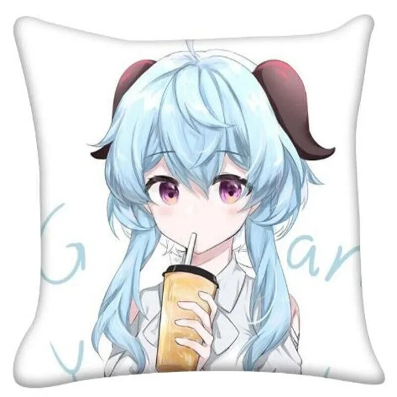 Genshin Impact Anime Cushion Cover Pillow Case for Home Decor by Axyaa