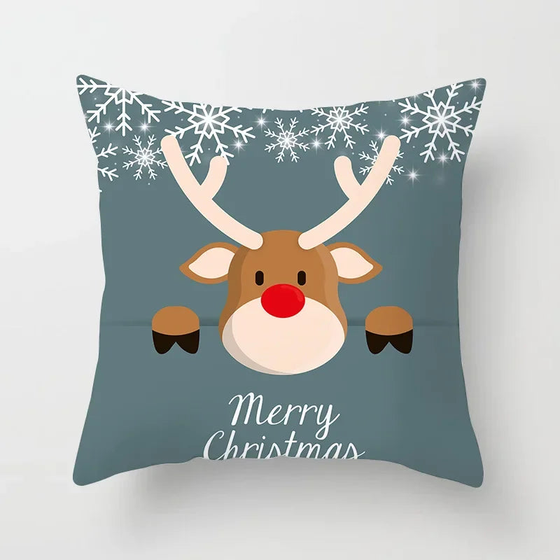 Axyaa Santa Claus Polyester Throw Pillow Case 45X45CM