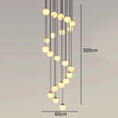 Axyaa Staircase Chandeliers for Living Room LED Pendant Light Lamps