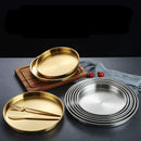 Axyaa Stainless Steel Shallow Tray: Multi-Function Kitchen Storage Tray