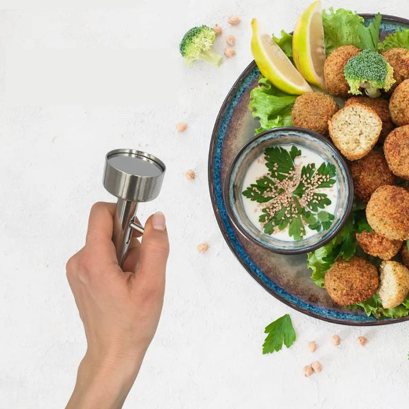 Axyaa Stainless Steel Meatball Maker & Rice Ball Shaper for Kitchen Accents