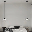 Axyaa Glass LED Chandelier Pendant Light for Home Decor