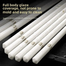 Axyaa Ceramic Chopsticks Set: High-grade, Anti-mold, Moisture-resistant Tableware for Home.