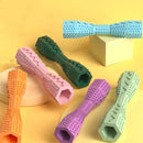Axyaa Dog Teeth Cleaning Chew Toy - Hexagon Rubber Toothpaste Rod & Point Massage