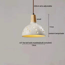 Axyaa LED Pendant Lights Modern Style Cement Wood Hanging Lamp