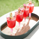 Axyaa 150ml Disposable Clear Plastic Champagne Glasses for Weddings & Parties