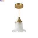 Axyaa Modern 4w LED Glass Copper Hanging Lamp White Pendant Light Fixtures