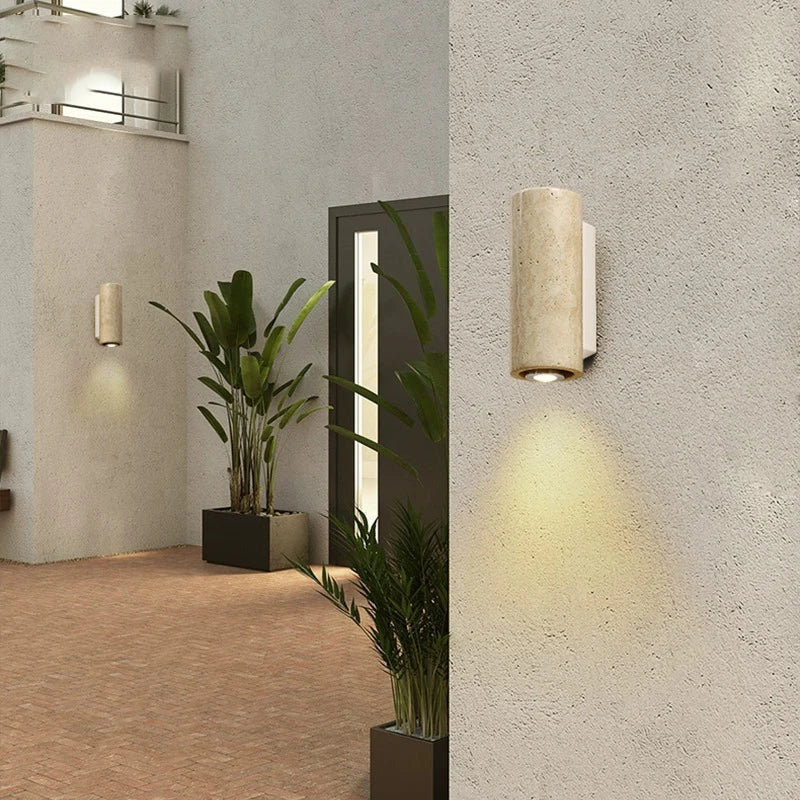 Axya Waterproof Outdoor Yellow LED Wall Lamp for Garden and Bedroom