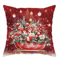 Christmas Pillowcase Set by Axyaa - Festive Sofa Cushion Covers for Home Decor