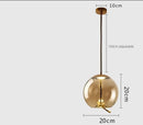Axyaa Blue Glass LED Pendant Lamp for Coffee Shop & Bar Counter Chandelier