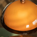 Axyaa Acrylic Lampshade LED Pendant Light - Dark Wood E27 Bulb
