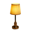Axyaa Gold Fabric LED Rechargeable Desk Lamp - Nordic Design for Hotel, Bar, Restaurant