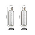 Axyaa Large Capacity Glass Water Bottle with Time Marker Cover