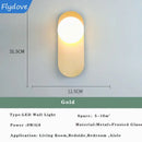 Axyaa Gold LED Round Wall Light for Living Room, Bedroom, Staircase
