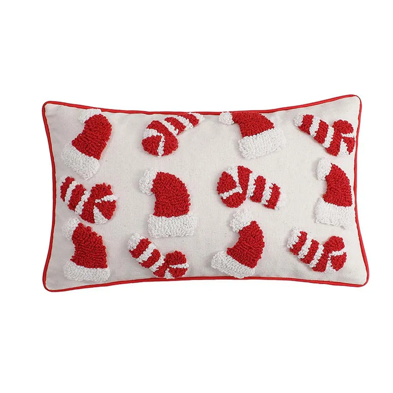 Red Hat Christmas Decorative Pillow Cover for Axyaa - 45x45cm 30x50cm Home Pillowcase
