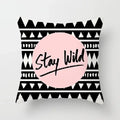Geometric Black Yellow Cushion Covers - Axyaa Modern 18" Throw Pillow Case
