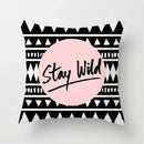 Geometric Black Yellow Cushion Covers - Axyaa Modern 18" Throw Pillow Case