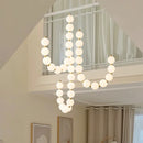 Axyaa Nordic Stair Chandelier, Living Room Pendant Lights, Indoor Ceiling Light
