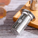 Axyaa Stainless Steel Tea Infuser - High-Quality Tea Strainer with Cover