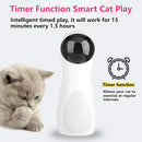 Axyaa LED Laser Interactive Cat Toy - USB Charge Battery Operated Rotation Exercise Entertainer