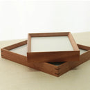 Axyaa Solid Wood Beech Ebony Photo Frame Table - Nordic Style Décor