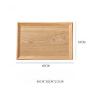Axyaa Wooden Storage Tray Rectangular for Home, Fruit, Cake, Dessert, Coffee