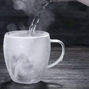 Axya Double Bottom Glass Coffee Cup Set for Whiskey, Tea, Wine, and Cocktails