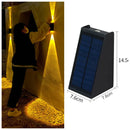 Axyaa Solar LED Fence Lights for Outdoor Garden, Stairs, Courtyard, and Wall Decoration