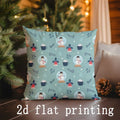 Snowman Pattern Pillowcases for Sofa Bedroom Car by Axyaa