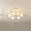 Axyaa Retro Industrial Chandelier LED Ceiling Lamp Wrought Iron Modern Fixture