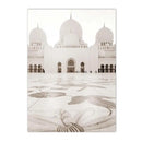 Islamic Beige Flower Canvas Print Mosque Door Wall Art Bohemia Pictures for Modern Home Decor by Axyaa