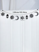 Ramadan Star Moon Lantern Eid Al-Fitr Banner, Axyaa Hanging Ornament
